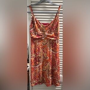 LOFT Vibrant Paisley Dress